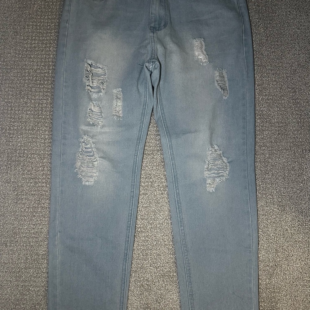 Distressed Blue Jeans for Men